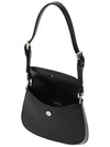 Cleo Brushed Leather Mini Shoulder Bag Black - PRADA - BALAAN 5