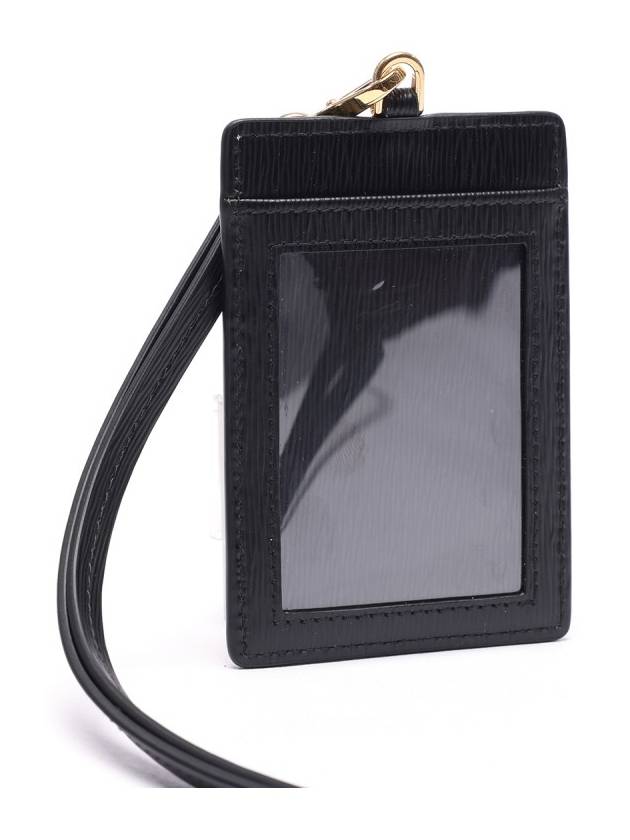 Vitello Strap Card Holder Black - PRADA - BALAAN 4