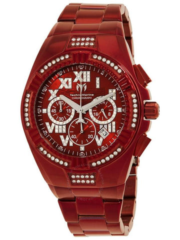 Technomarine Cruise Chronograph Quartz Crystal Red Dial Men's Watch TM-121232 - TECHNOMARINE - BALAAN 1