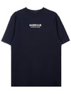 Formula Logo Print Short Sleeve T-Shirt Blue - BARBOUR - BALAAN 2