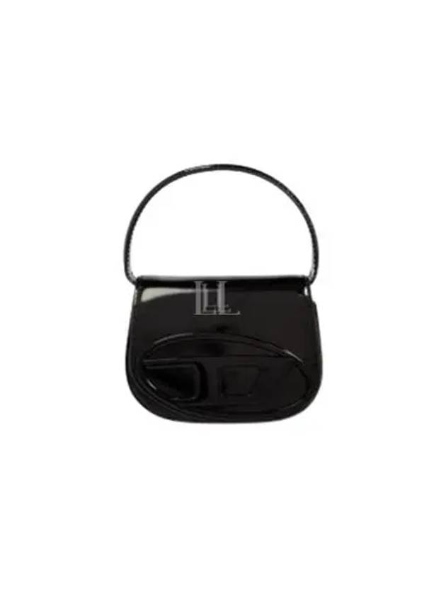 1DR Compact Mirrored Leather Shoulder Bag Black - DIESEL - BALAAN 2