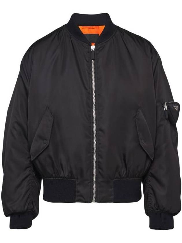 Re-Nylon Bomber Jacket Black - PRADA - BALAAN 2