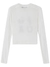 Western Icons Long Sleeve T Shirt Off White - MSKN2ND - BALAAN 3