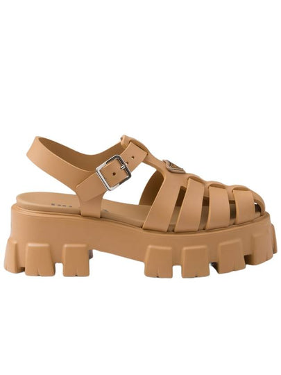 Monolith Rubber Sandals Beige - PRADA - BALAAN 2