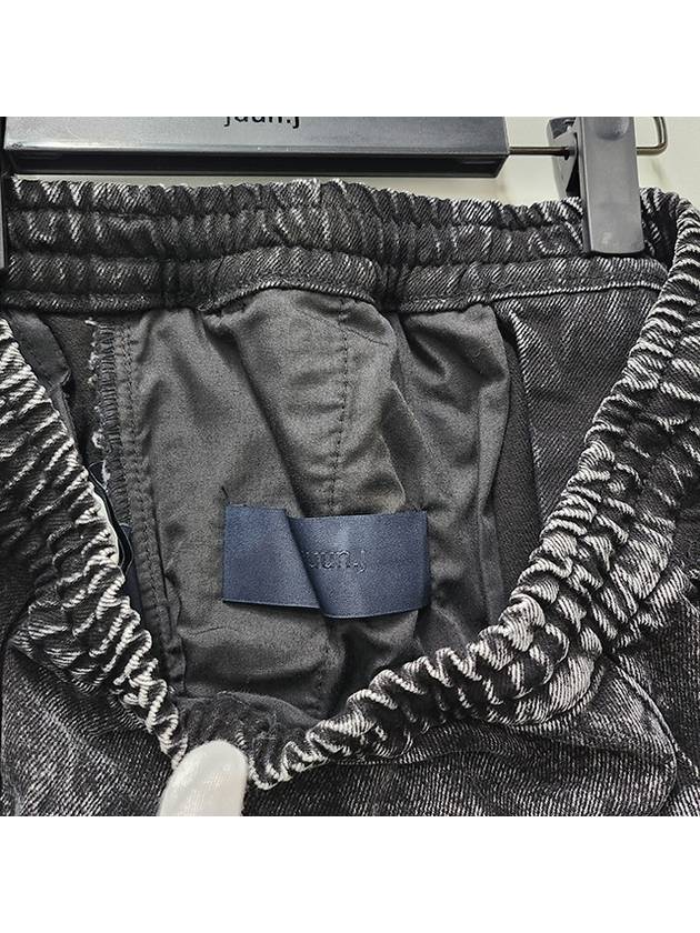 Denim Cargo Pocket Track Pants Black - JUUN.J - BALAAN 8