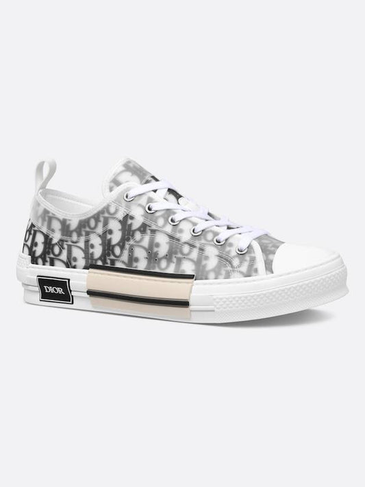 B23 Low Top Sneakers  Oblique White & Black - DIOR - BALAAN 2