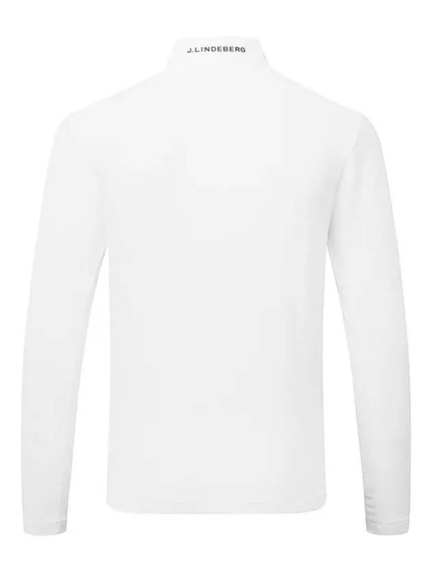 Luke Half Zip Up Mid Long Sleeve T-Shirt White - J.LINDEBERG - BALAAN 4