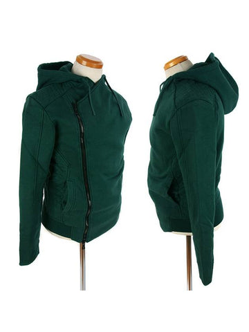 Biker Rider Hooded Jacket Green - BALMAIN - BALAAN 1