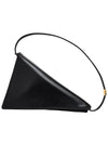 Prisma Triangle Leather Shoulder Bag Black - MARNI - BALAAN 2