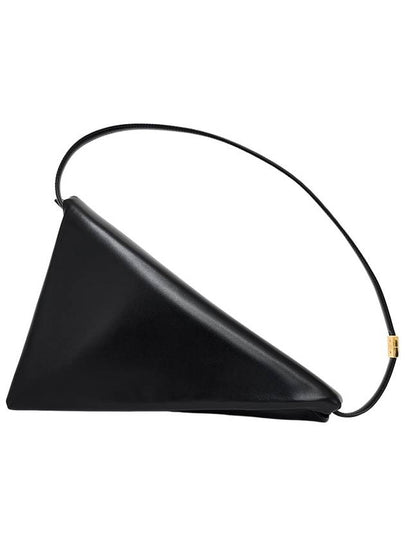 Prisma Triangle Leather Shoulder Bag Black - MARNI - BALAAN 2