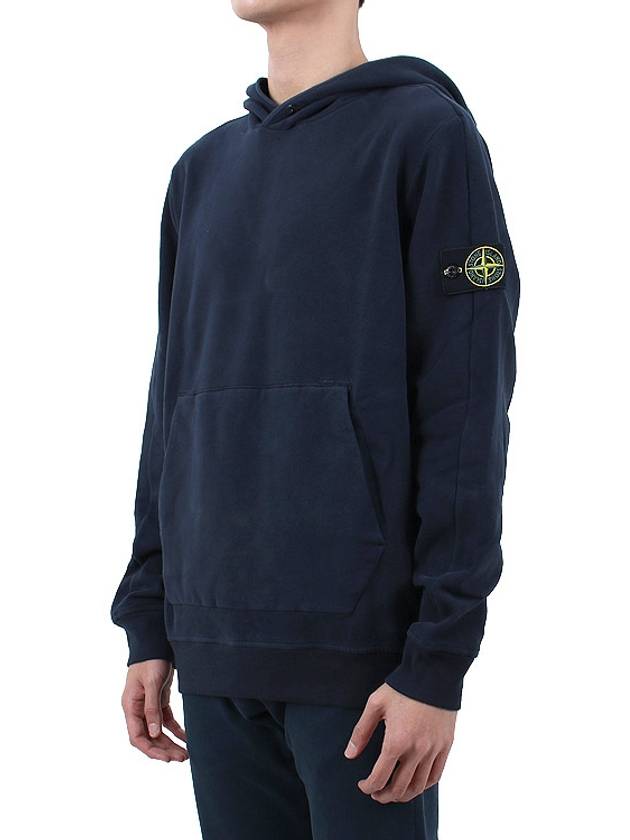 Compass Logo Patch Hoodie Navy - STONE ISLAND - BALAAN 4