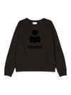 Mikoy Big Logo Cotton Sweatshirt Faded Black - ISABEL MARANT - BALAAN 2