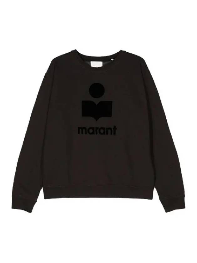 Mikoy Big Logo Cotton Sweatshirt Faded Black - ISABEL MARANT - BALAAN 2