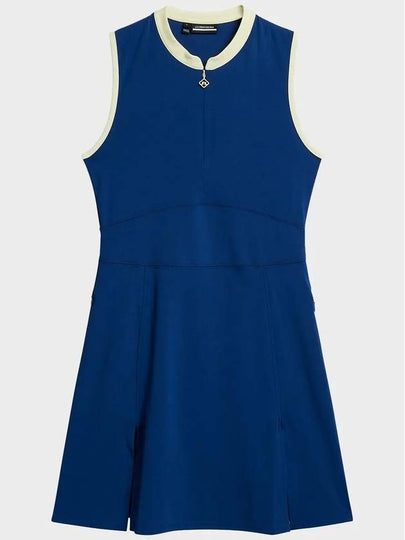 Ebony Golf Sleeveless Short Dress Estate Blue - J.LINDEBERG - BALAAN 2