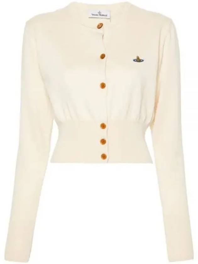 Bea Crop Cardigan Off White - VIVIENNE WESTWOOD - BALAAN 2