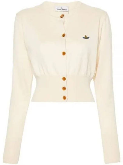 Bea Crop Cardigan Off White - VIVIENNE WESTWOOD - BALAAN 2