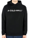 Men s Essential Logo Hooded Sweatshirt Black ACWMW083 - A-COLD-WALL - BALAAN 2