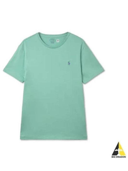 Custom slim crewneck t shirt green - POLO RALPH LAUREN - BALAAN 1