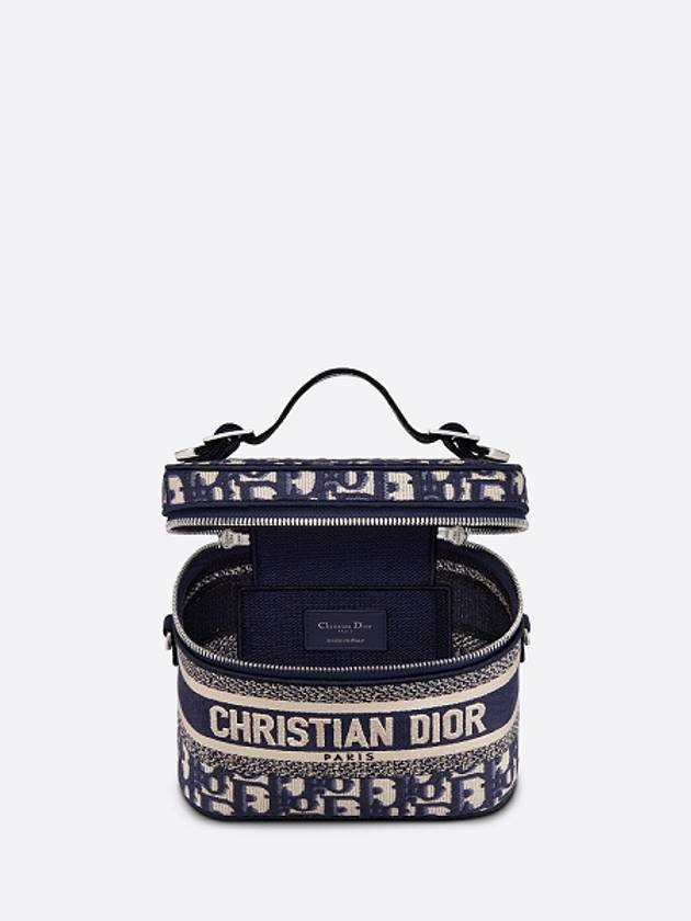 Oblique Travel Vanity Small Cross Bag Blue - DIOR - BALAAN 9