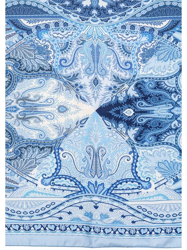 Etro Silk Pocket Square, Men's, Blue - ETRO - BALAAN 4