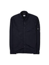 Tylon L Button Long Sleeve Shirt Navy - CP COMPANY - BALAAN 2