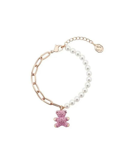 Teddy Pearl Bracelet Pink Rose Gold - SWAROVSKI - BALAAN 2