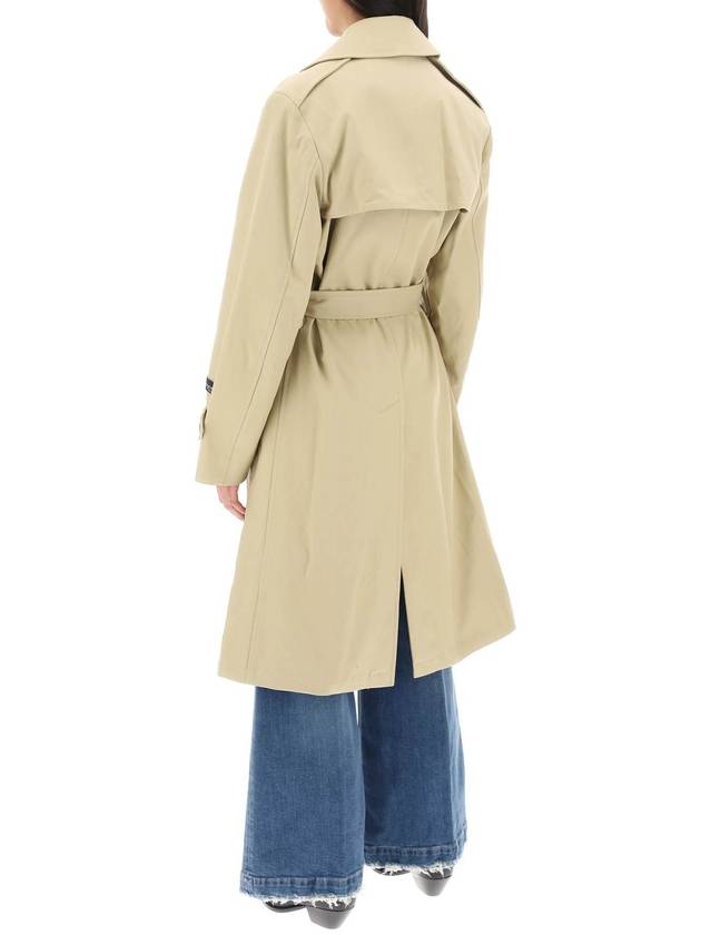 cotton double-breasted trench coat - HOMMEGIRLS - BALAAN 3