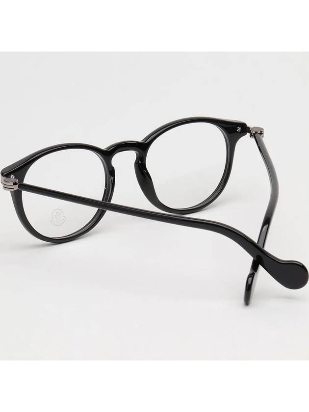 Glasses frame ML5044 001 black round horn frame - MONCLER - BALAAN 4