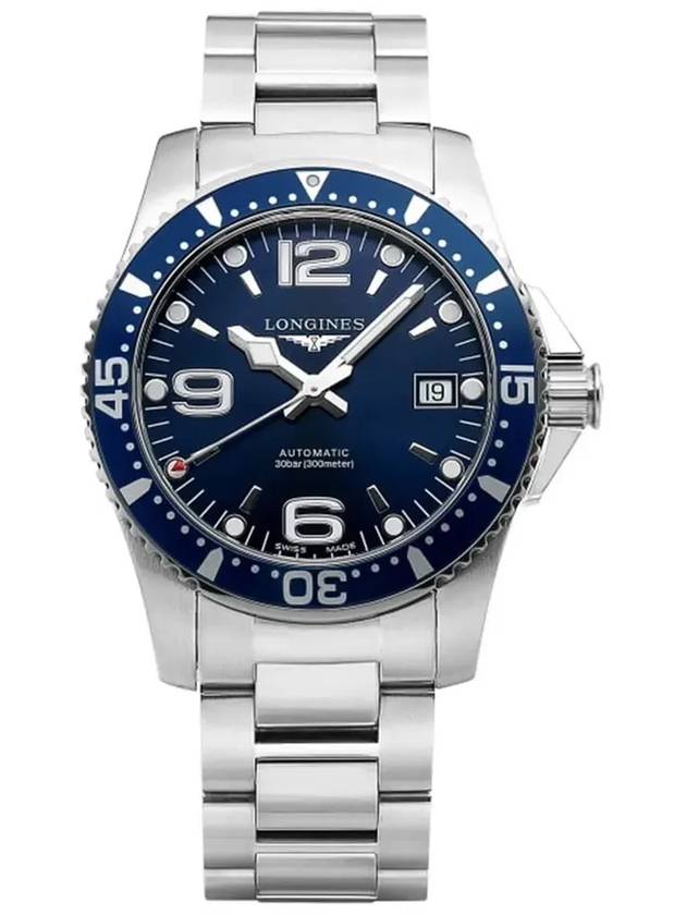 Hydro Conquest Automatic 39mm Steel Watch Blue - LONGINES - BALAAN 6