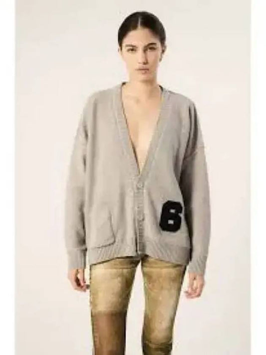 Logo Patch Cardigan Melange Grey - MAISON MARGIELA - BALAAN 2