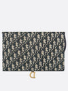 Saddle Pouch Blue  Oblique Jacquard - DIOR - BALAAN 5