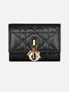 My Trifold Wallet Cannage Lambskin Black S6026ONMJ M900 - DIOR - BALAAN 7