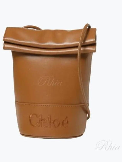 Logo Micro Bucket Bag Brown - CHLOE - BALAAN 2