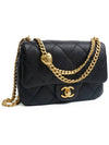 Calfskin Mini Flap Shoulder Bag Black - CHANEL - BALAAN 3