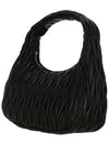 Wander Materasse Nappa Leather Hobo Bag Black - MIU MIU - BALAAN 5