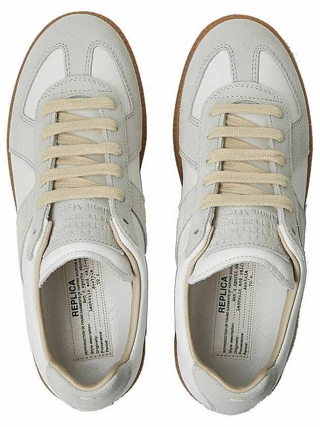 Replica Calfskin Low Top Sneakers White - MAISON MARGIELA - BALAAN 7