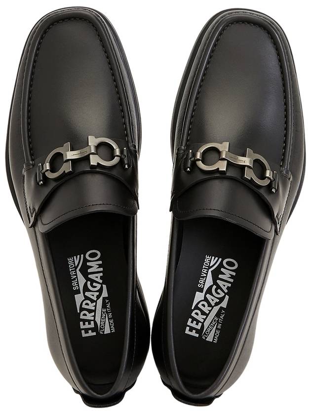 Men's David Gancini Loafers Black - SALVATORE FERRAGAMO - BALAAN 3