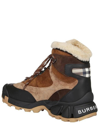 Burberry Men's Tor Shearling-Lined Suede Hiking Boots, Brand Size 40 ( US Size 7 ) - BURBERRY - BALAAN 2