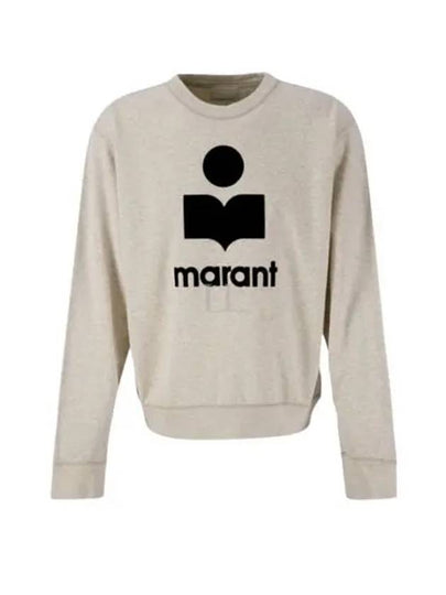 Mikoy Big Logo Cotton Sweatshirt Ecru - ISABEL MARANT - BALAAN 2