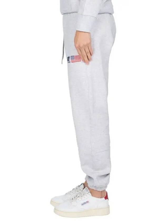 Men's Iconic Logo Cotton Jogger Track Pants Grey - AUTRY - BALAAN 5