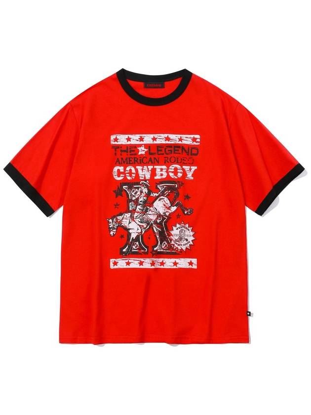 COWBOY STAR RINGER T SHIRT RED47 000 won37 600 won 9 400 - KEEMHII - BALAAN 1