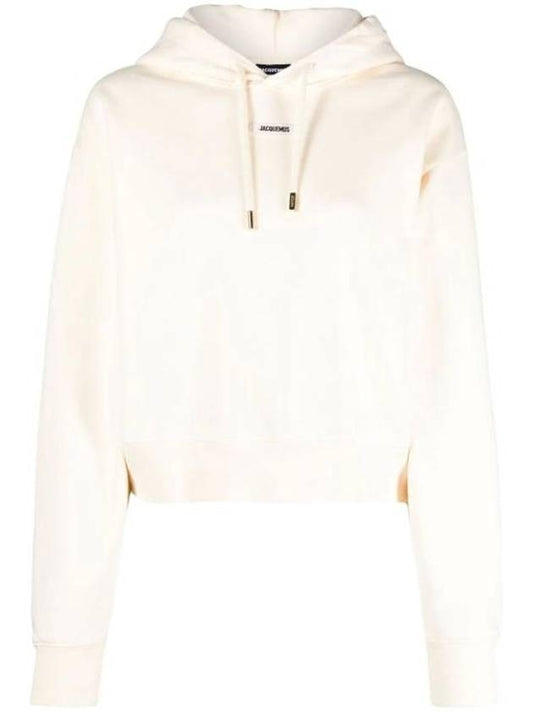 Le Sweatshirt Gros Grain Cotton Hoodie Light Beige - JACQUEMUS - BALAAN 1