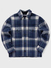 Kervon Check Shirt Jacket Faded Night - ISABEL MARANT - BALAAN 2