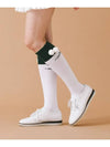 Drop color scheme knee socks WHITE - MONBIRDIE GOLF - BALAAN 5