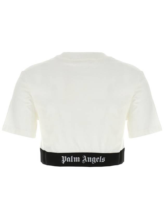 Palm Angels 'Classic Logo Tape' Cropped T-Shirt - PALM ANGELS - BALAAN 2