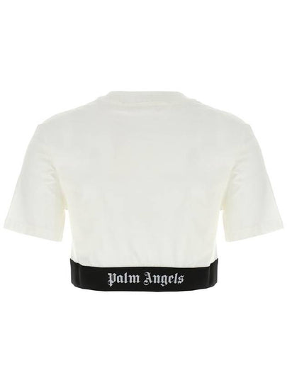 Palm Angels 'Classic Logo Tape' Cropped T-Shirt - PALM ANGELS - BALAAN 2