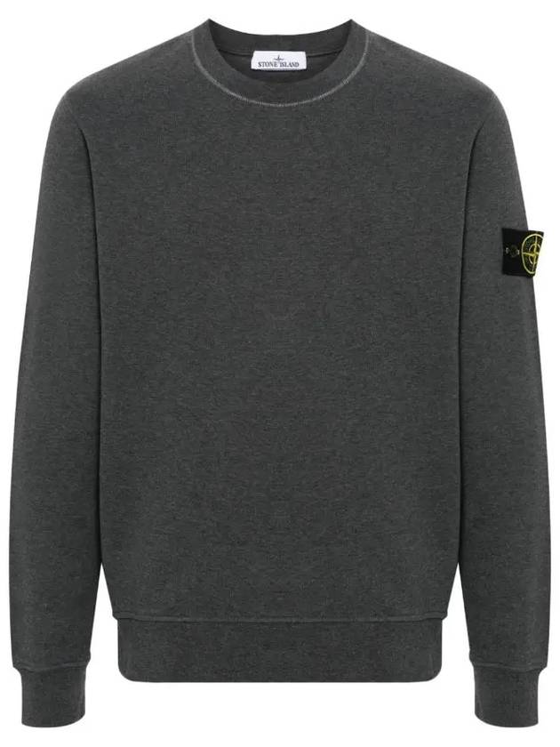 Wappen Patch Garment Dyed Sweatshirt Grey - STONE ISLAND - BALAAN 2