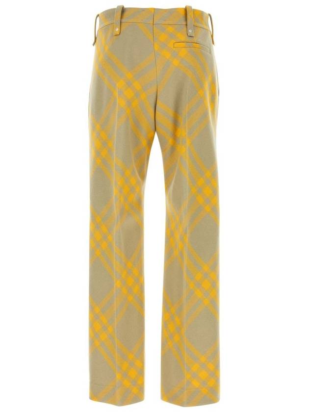 Wide Leg Check Virgin Wool Trousers 8079153 B0080975210 - BURBERRY - BALAAN 3