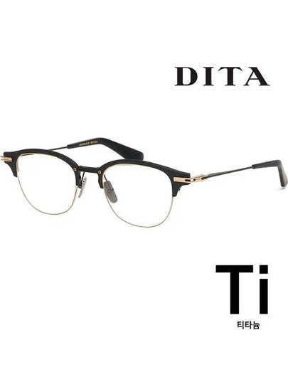 Titanium glasses frame DTX143 A 03 semirimless men's women's fashion clear lenses UV protection - DITA - BALAAN 2