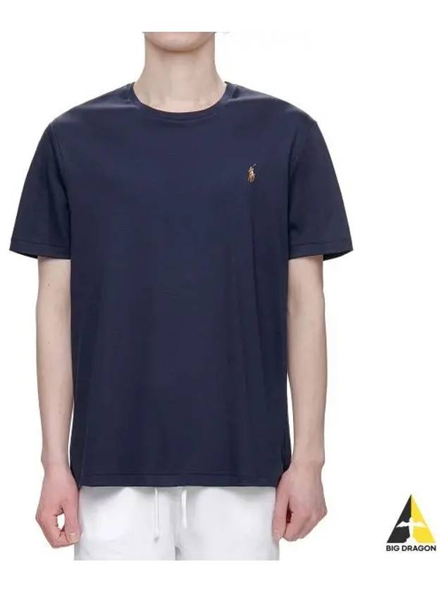 Custom Slim Soft Cotton Tee Navy - POLO RALPH LAUREN - BALAAN 1